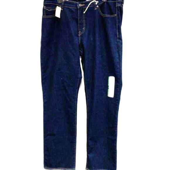 Levi's 512 Perfectly Slimming Dark Wash Jeans - Size 22 - NWT - Picture 1 of 4